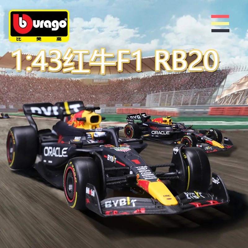 新しい 1:43 ブラゴ レッドブル Rb20 2024 フォーミュラ 1 ダイキャスト合金レーシング F1 カーモデル # 1 マックス・フェルスタッペン # 11 セルジオ ペレス 男の子のおもちゃのギフト