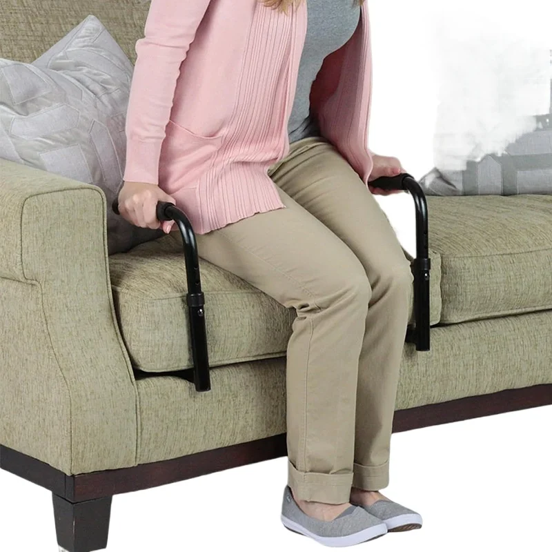 Aluminum Alloy Disabled Support Handle  Adjustable Elderly Sofa Rail  Stable Standing Assist Handrail Couch Safety Guard