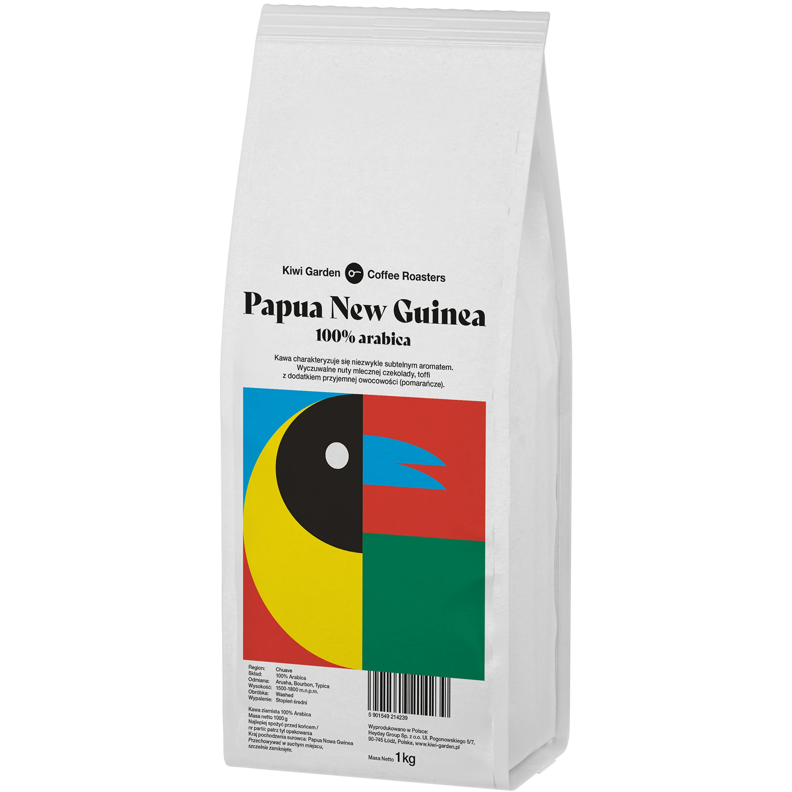 Kawa ziarnista PAPUA Kiwi Garden 100% Arabica z palarni 1kg
