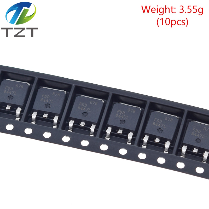 10PCS/LOT FDD 8447L 40V N-Channel Power 40V, 50A, 8.5mR ( FDD8447L )