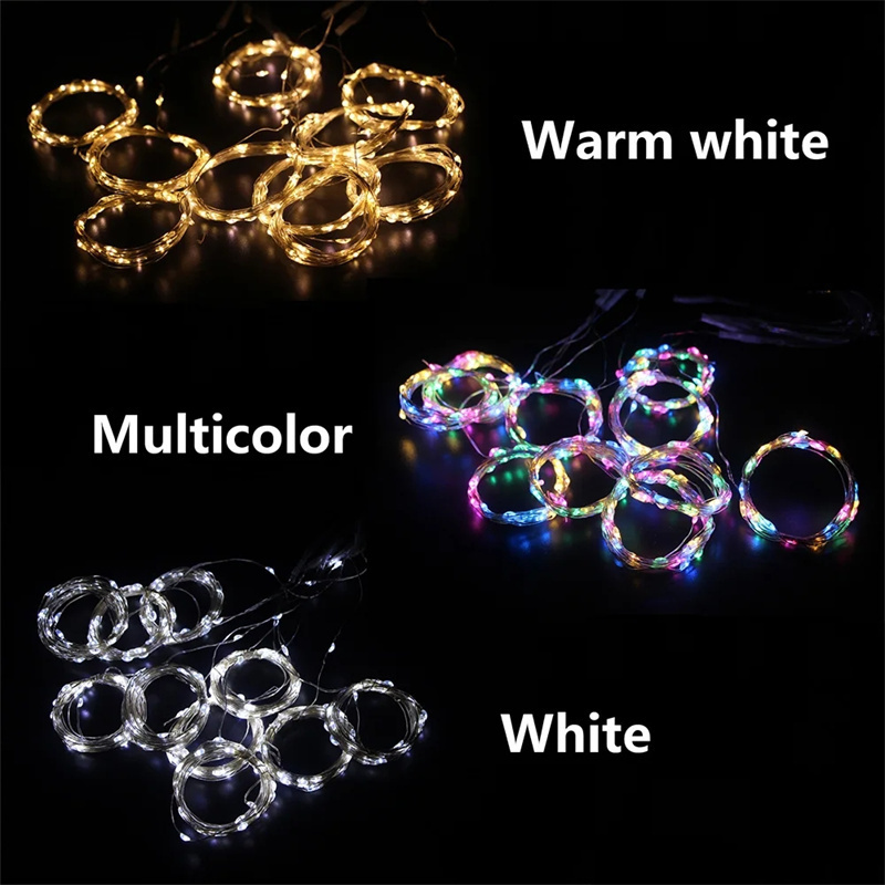 3/4/6M USB LED Curtain String Lights Decor for Party Wedding Christmas Garland Lights 2025 New Year Navidad Christmas Tree Decor