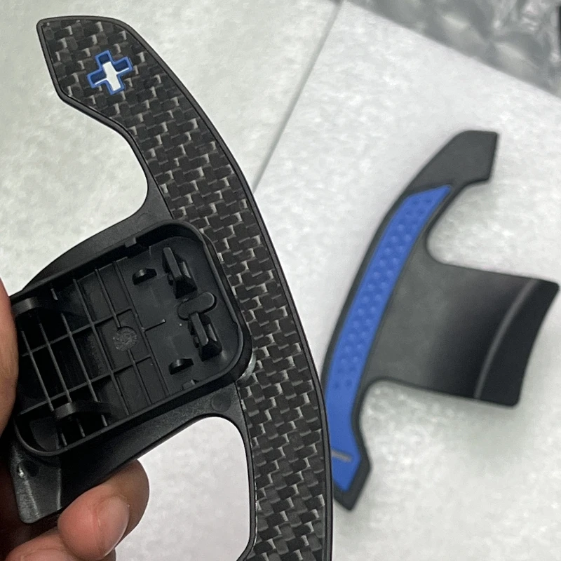 For BMW 1 2 3 4 5 6 7 8 Series F40 M135i F44 G42 G20 Blue Carbon Paddle Shifters Steering Wheel Extension Shifters Replacement