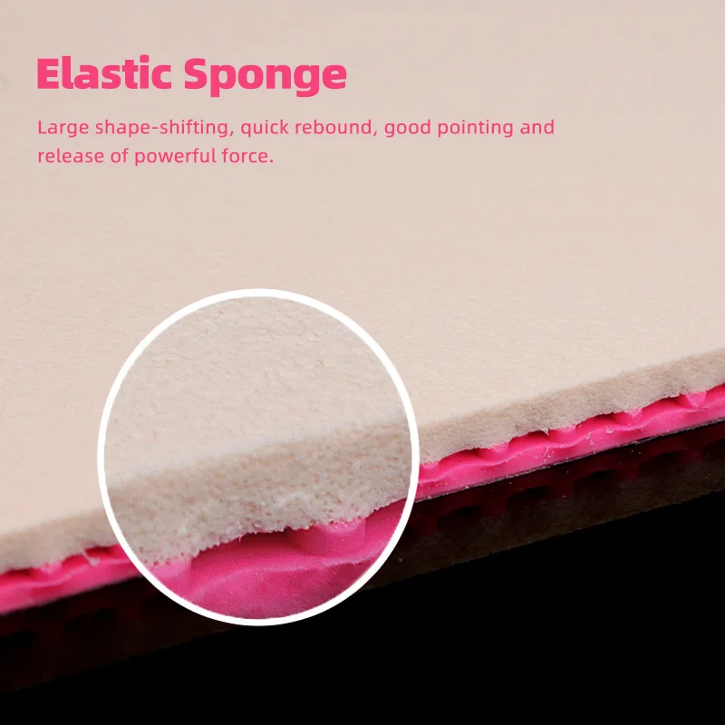 Goma de tenis de mesa LOKI RXTON 1 y 3 Original, color azul y rosa, goma de Ping Pong pegajosa con potente esponja elástica