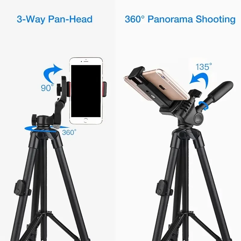 "Extendable Professional Tripod Stand for Phone Video Camera with Selfie Remote Control Xiaomi HUAWEI iPhone Gopro Photography"​