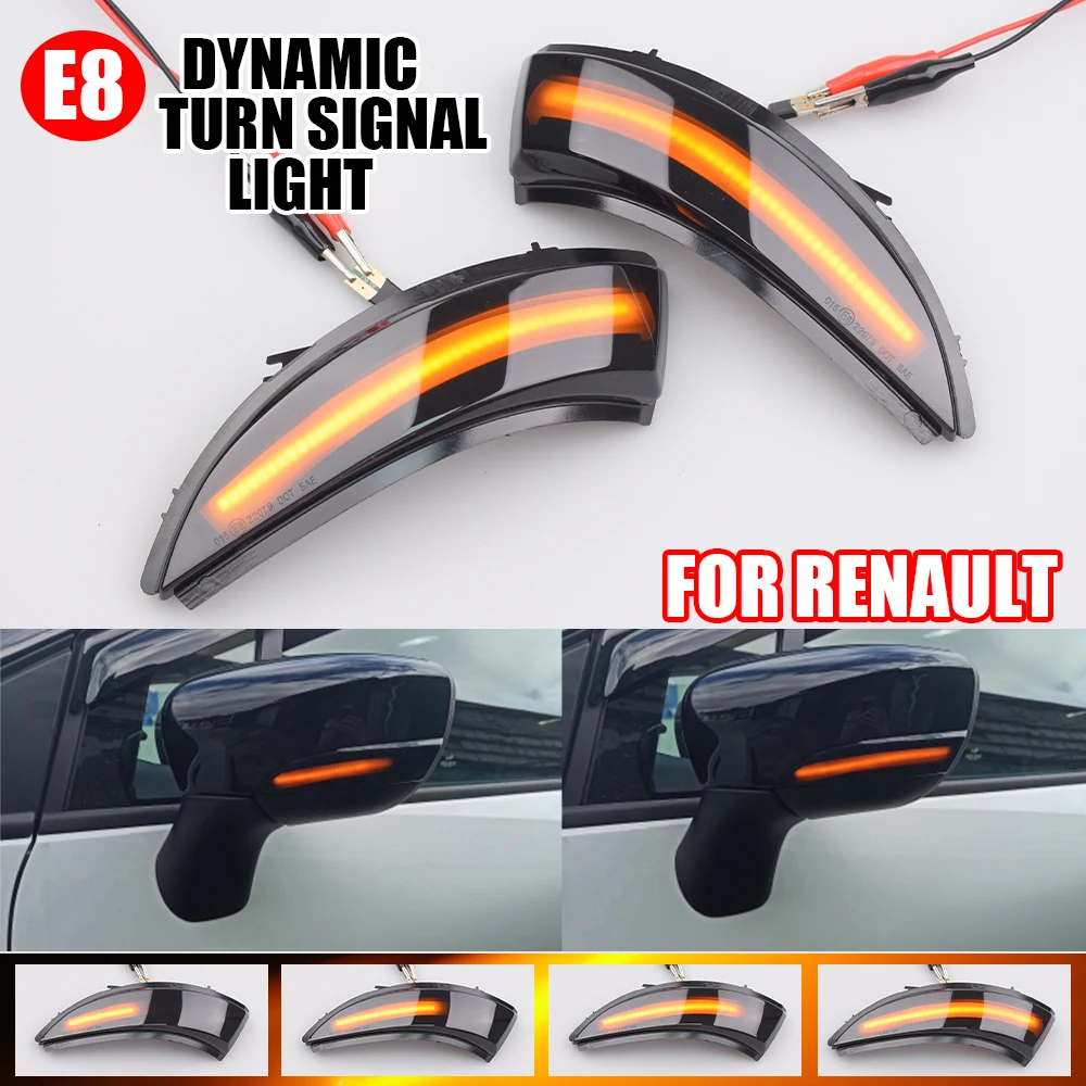 Динамический поворотник для Renault KAPTUR CAPTUR J5 H5 Clio IV MK4 4, светодиодный указатель поворота Lutecia Grandtour 2013 2014 2015 2016 свет