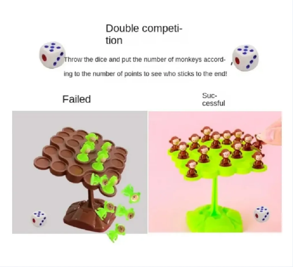 Monkey Balance Tree Focus Balance การฝึกอบรมของเล่นเด็กพับเพลง Series เด็ก Interactive Board เกม