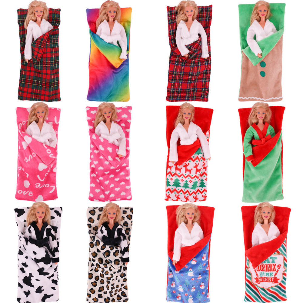 Милый спальный мешок для куклы, подвесная корзина, рождественские аксессуары для куклы 30 см, 1/6 BJD, рождественские аксессуары для кукол, игрушки для девочек