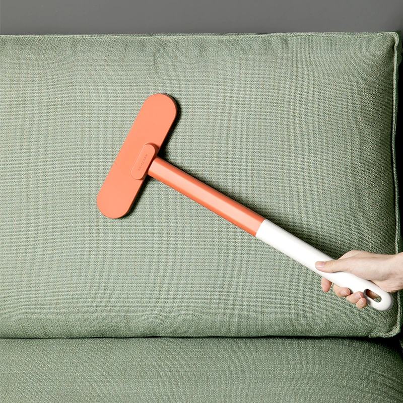 1 brosse de fenêtre multifonctionnelle à long manche, brosse de nettoyage à double usage humide et sec, brosse à verre, canapé, mur, poils d'animaux, nettoyage de tapis