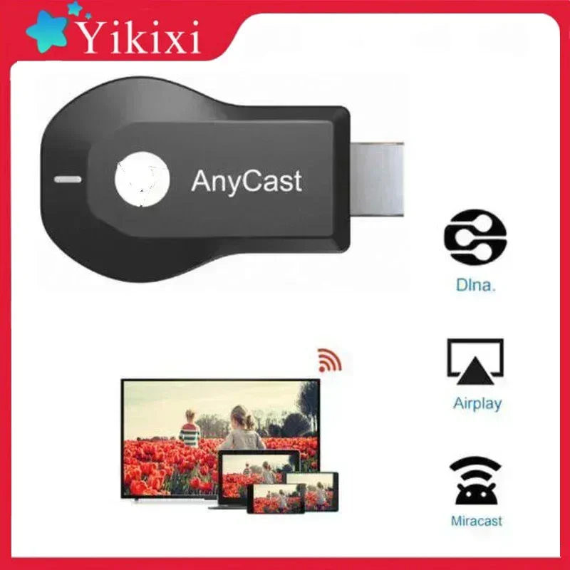 1080P M2 Plus compatible con HDMI TV Stick WIFI Display TV Dongle receptor Anycast DLNA compartir pantalla para IOS Android Miracast Airplay