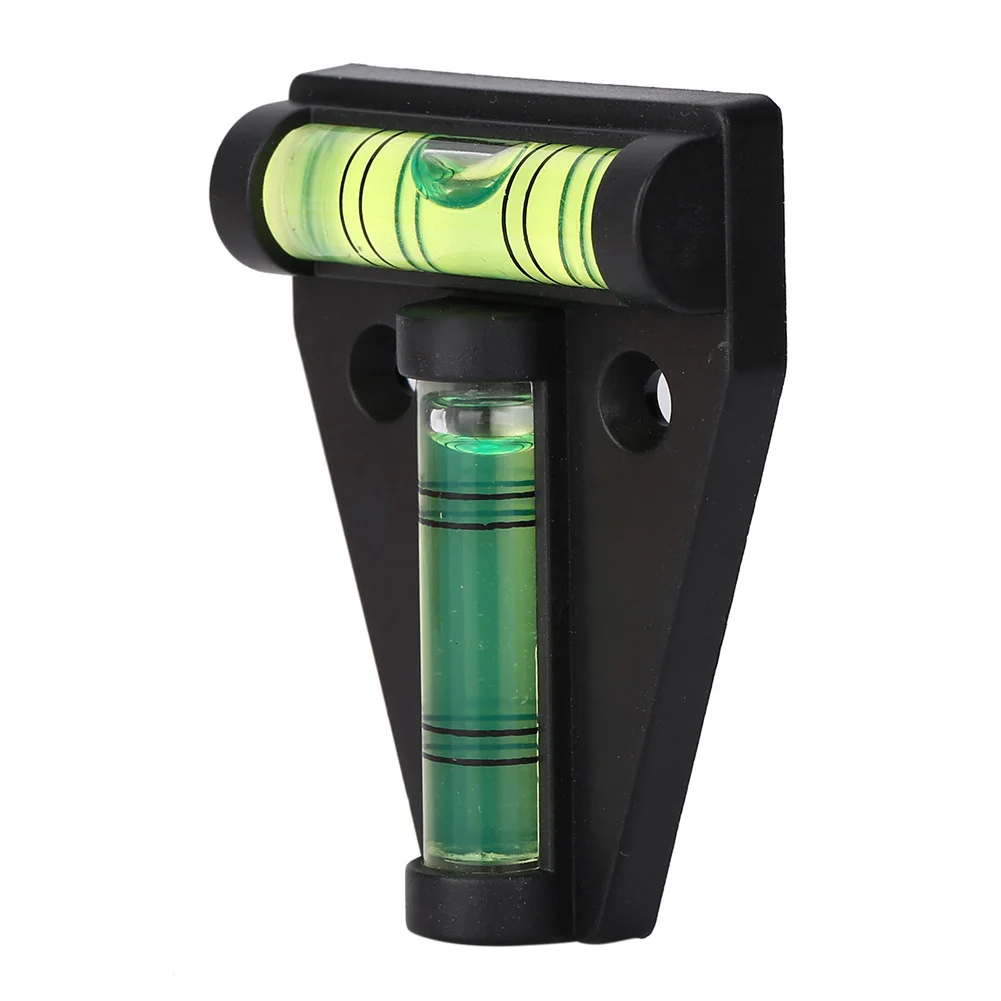 Small Level Bubble T shape Level Bubble Measurement Instrument T Level Bubble with Installation Hole Measuring Tool for Camera
