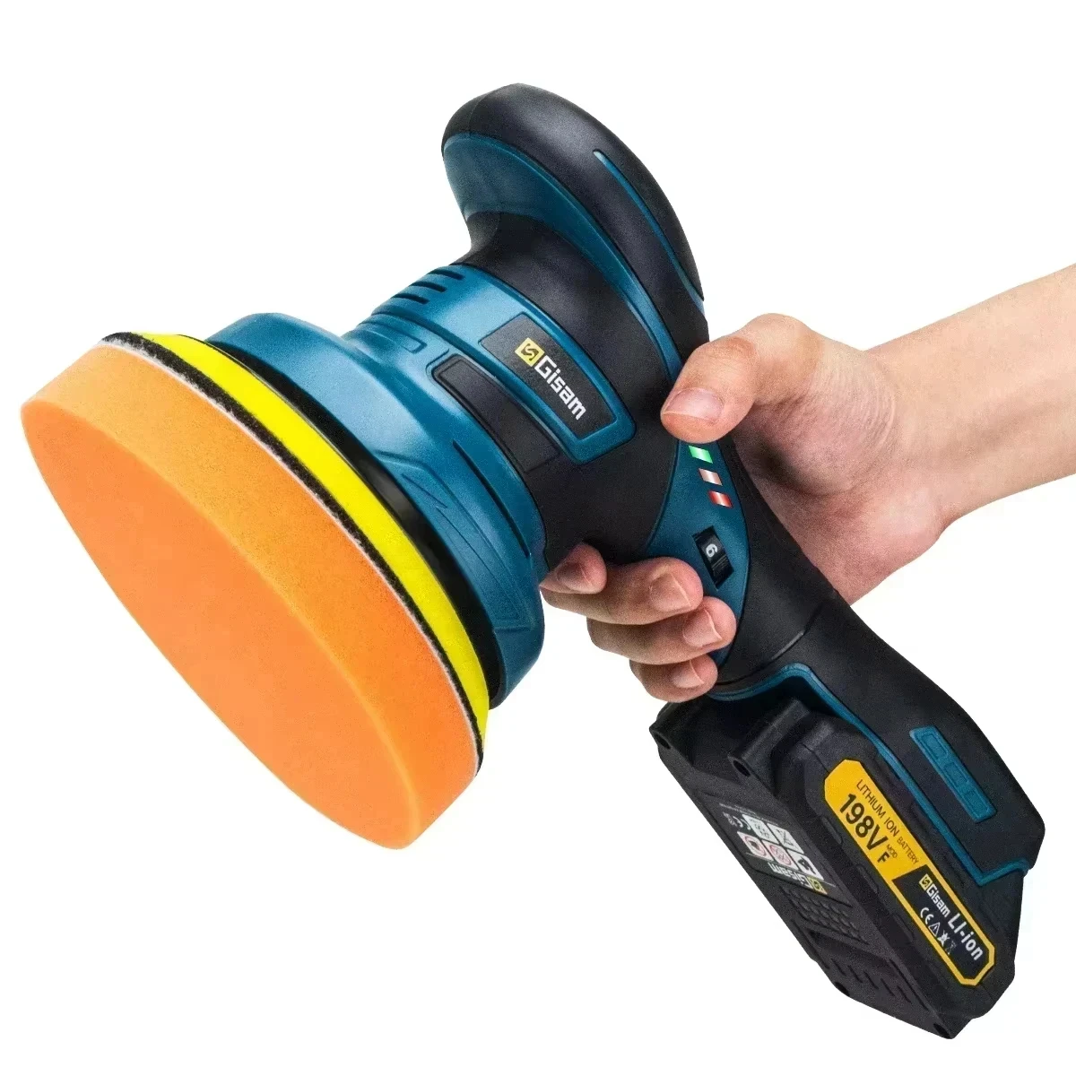 Gisam Brushless Car Polisher 6 Gears Electric Polisher Automobile Car Polishing Sealing Glaze Machine For Makita 18v Battery Pin
