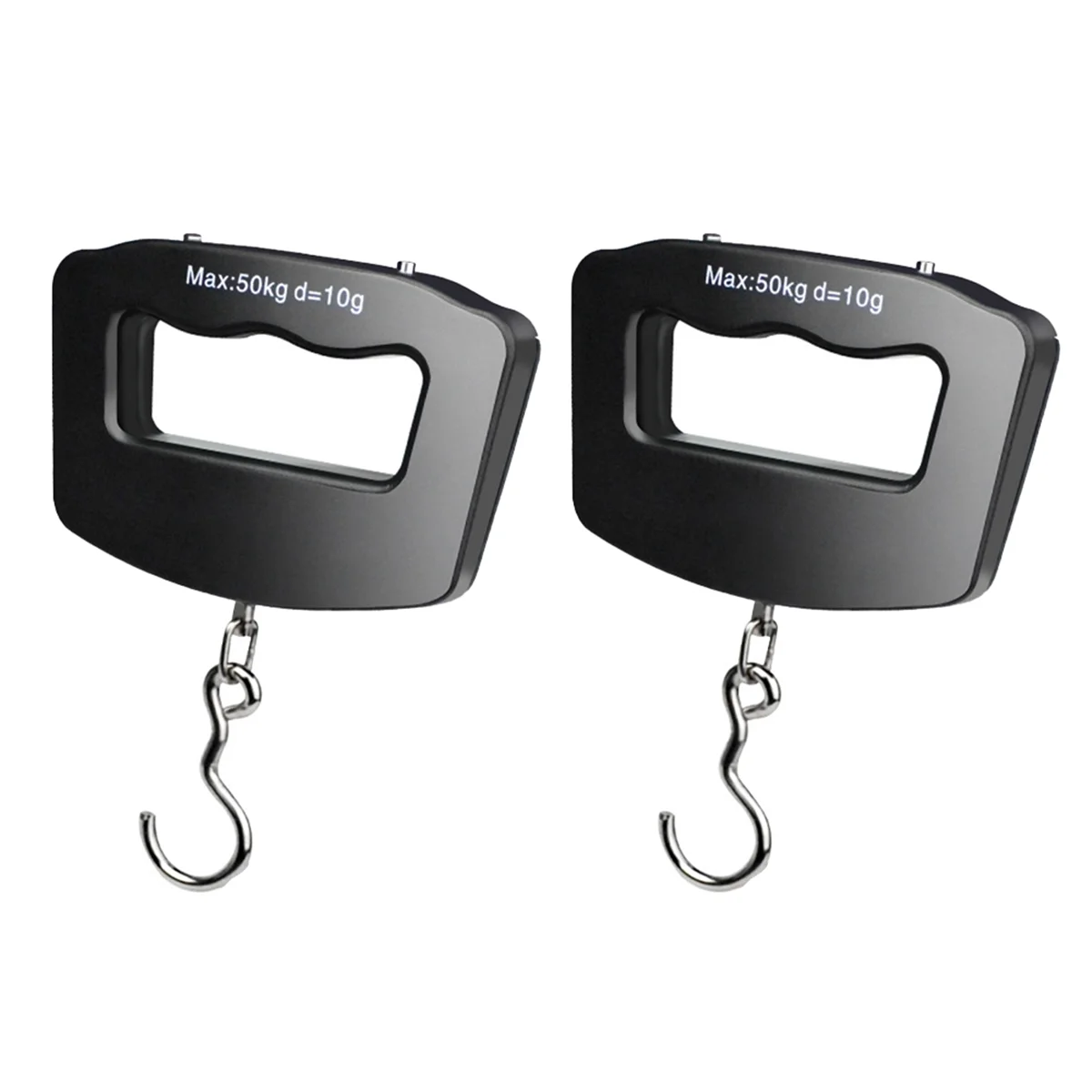 A72P 50KG Travel Luggage Scale Portable Handheld Electronic Scale with Hook Weighing, Express Fishing Handheld Scale
