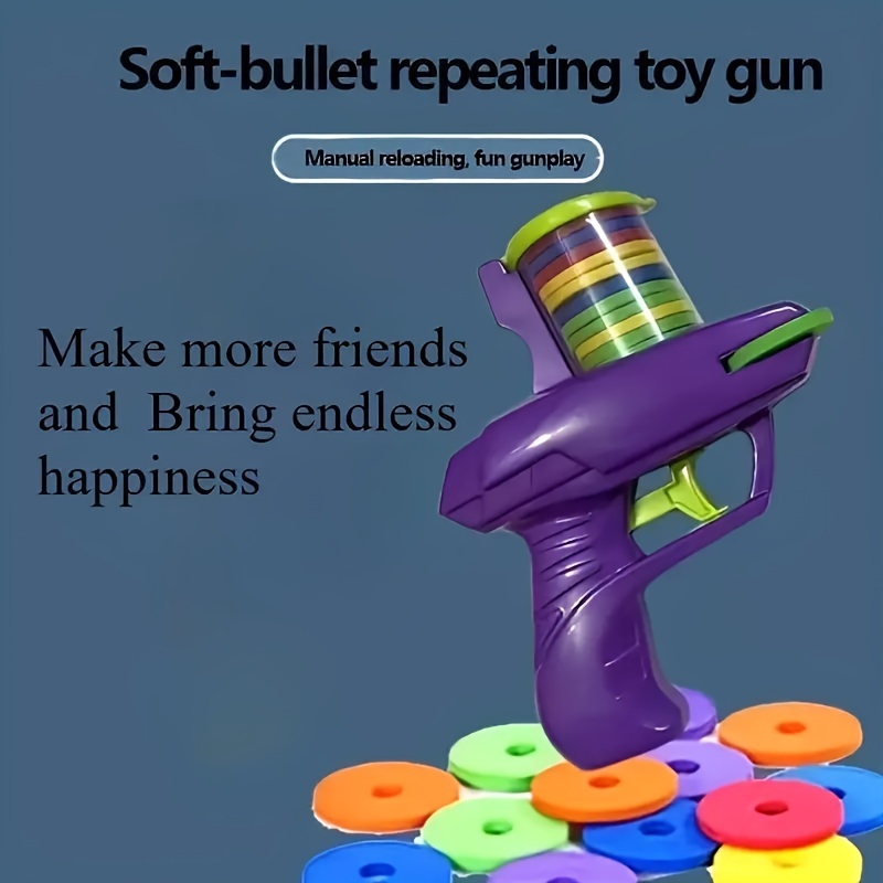Children's soft bullet gun toy UFO gun can fire foam burst pistol parent-child interaction ejection boy holiday gift