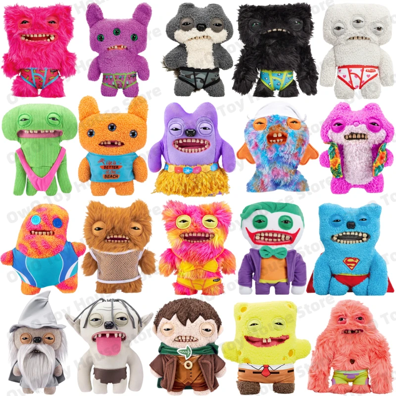 Original Fuggler Plush Toys Funny Ugly Teeth Monster Beach Resort Series Plushies Squirm Crazy Rabbit Stuffed Peluche Doll Gifts
