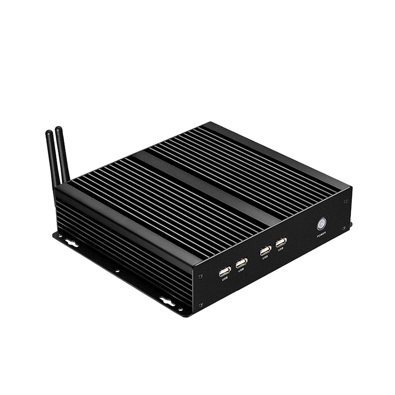 XCY Fanless Industrial Mini PC Intel Core i5-3317U 4x COM DB9 8x USB Support Windows XP/7/8/10 Linux