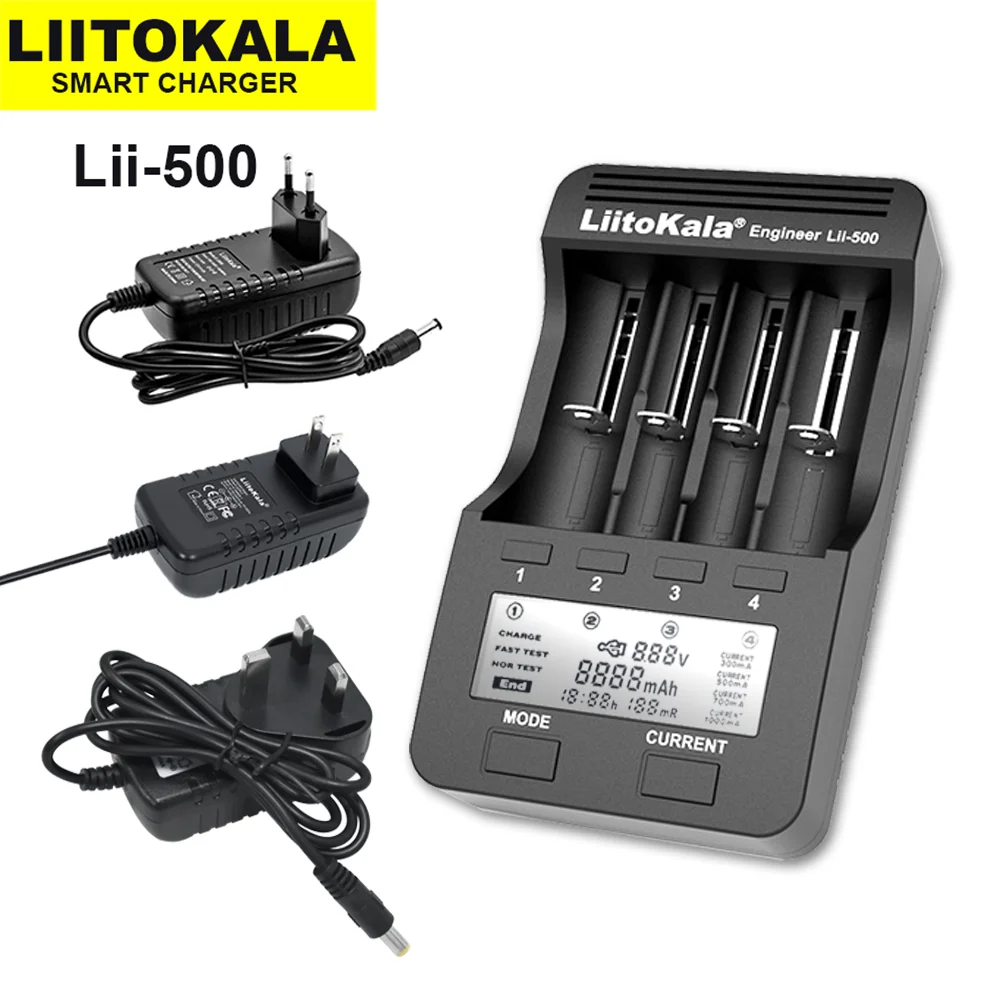 Liitokala Lii-500 3,7 smart batterie ladegerät, 1,2 v v aaa nimh lithium lcd ladegerät