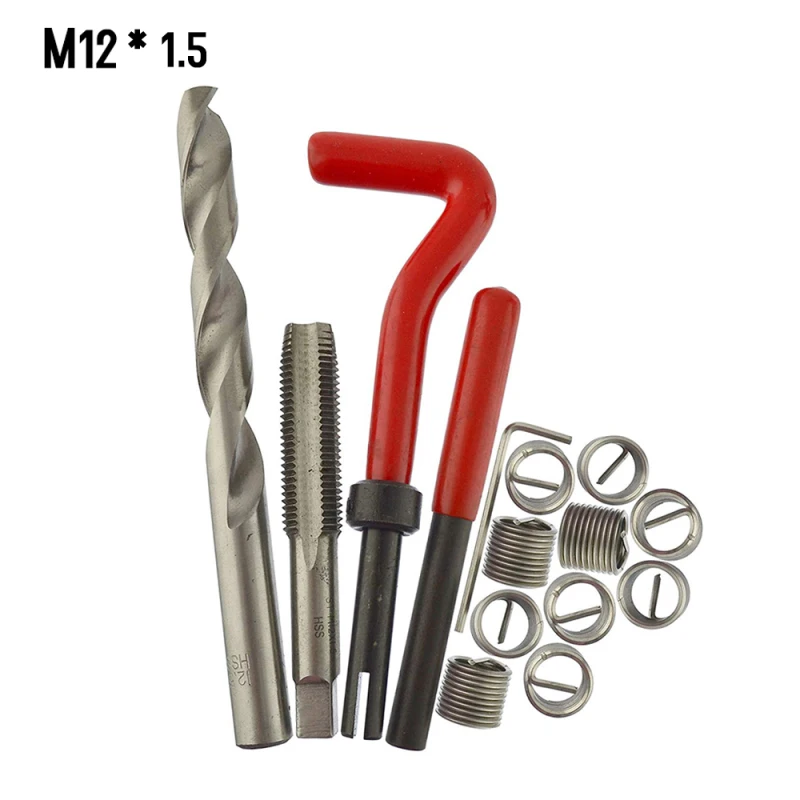 15 pcs/20 pcs/30 pcs เมตริกด้ายซ่อมชุด M5 M6 M8 M10 M12 M14 Helicoil รถ Pro COIL เครื่องมือด้ายรถซ่อมชุดเครื่องมือ