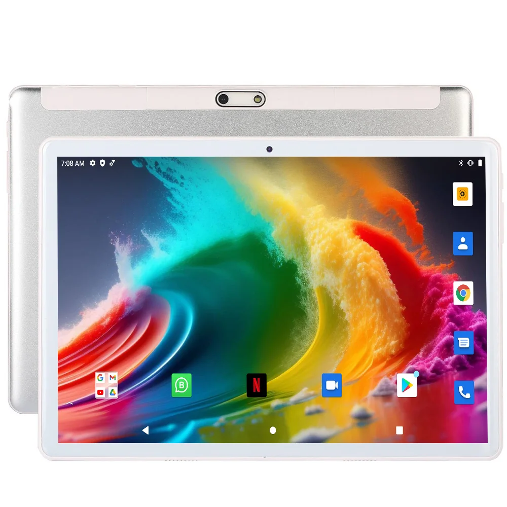10.1 Inch Global Version Android Tablets Google Play Octa Core 4GB+64GB Dual SIM Dual Cameras Bluetooth Wifi Tablet Phone Call