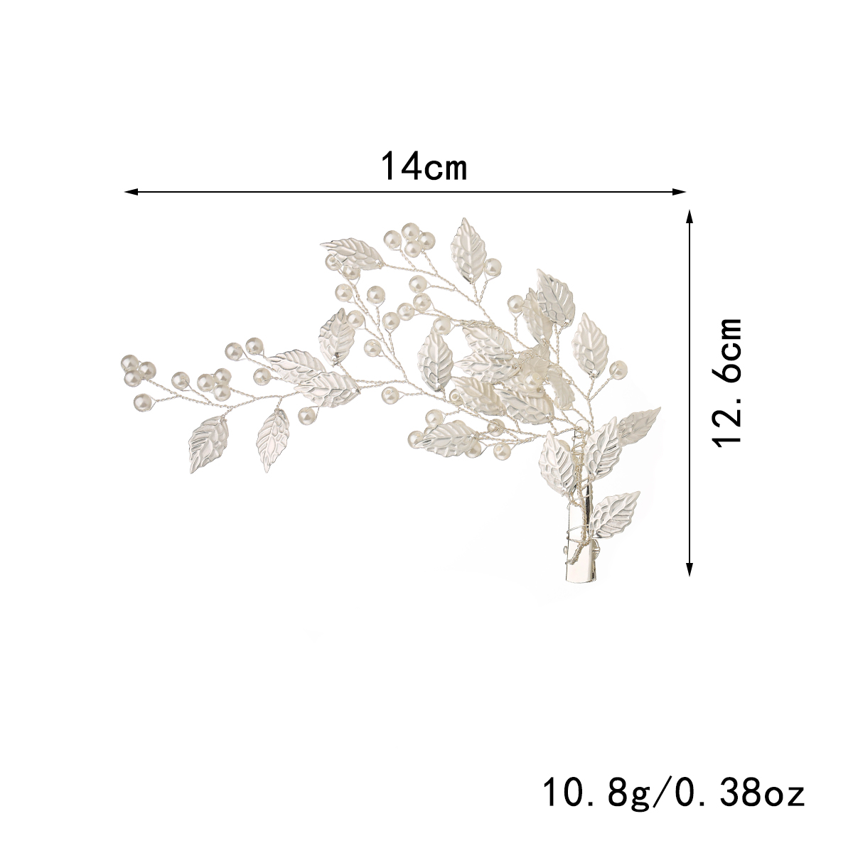 Handgemachte Hochzeit Haarkamm Perle Blume Blatt Braut Haarspange Damen Hochzeit Haarschmuck