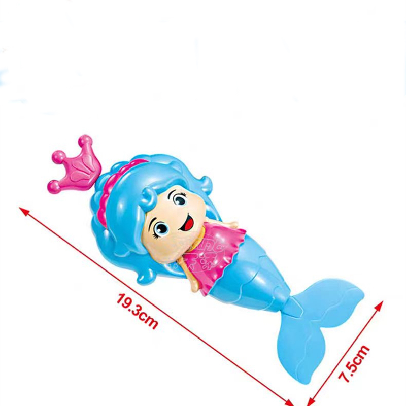New Bath Toy Cute Mermaid Clockwork Dabbling Floating Swimming Wound Up Water Play Cartoon Educationa Learning Bath Toys