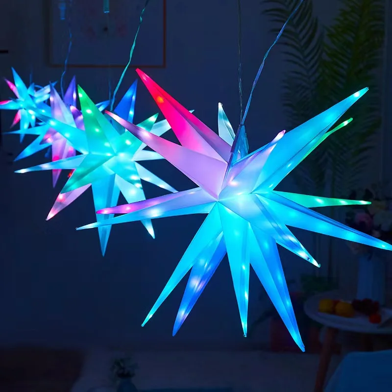 Luz Nocturna explosiva Starburst, lámpara de decoración navideña RGB con Control por aplicación Bluetooth, impermeable para exteriores, árbol y jardín