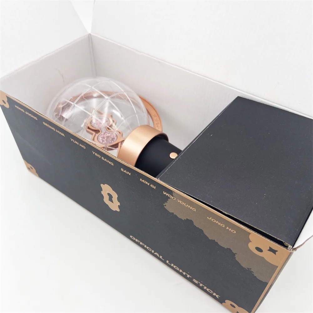 Kpop Ateezed Ver.1 Ver.2 Lightstick Globe โคมไฟมือคอนเสิร์ตโคมไฟ Hiphop Party Strayskids Light Stick แฟนคอลเลกชันของเล่น