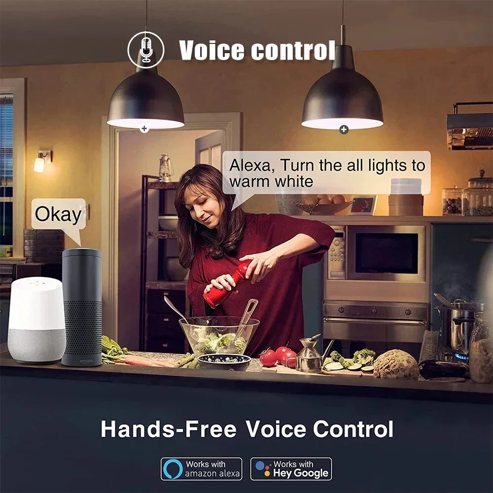 Ewelink GU10 WiFi Zigbee Smart RGB LED Spotlight Bulb APP Voice Control RGB CW WW Dimmable Lamp for Google Alexa AC 85-265V