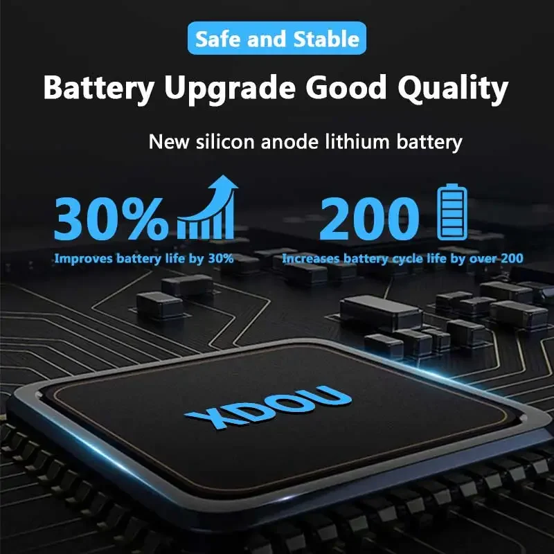 XDOU 電話バッテリー iPhone 5S 5 6S 6 7 8 プラス X SE SE2 XR XS 11 12 13 ミニプロマックス交換 Bateria 4 4S 7 ツール