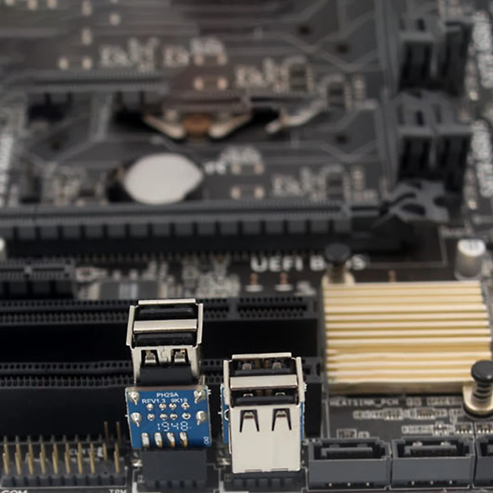 Żeński przedłużacz kompatybilność płyta główna komputera adaptera nagłówka usb2. 0 9Pin/10P akcesoria płyta główna pulpitu