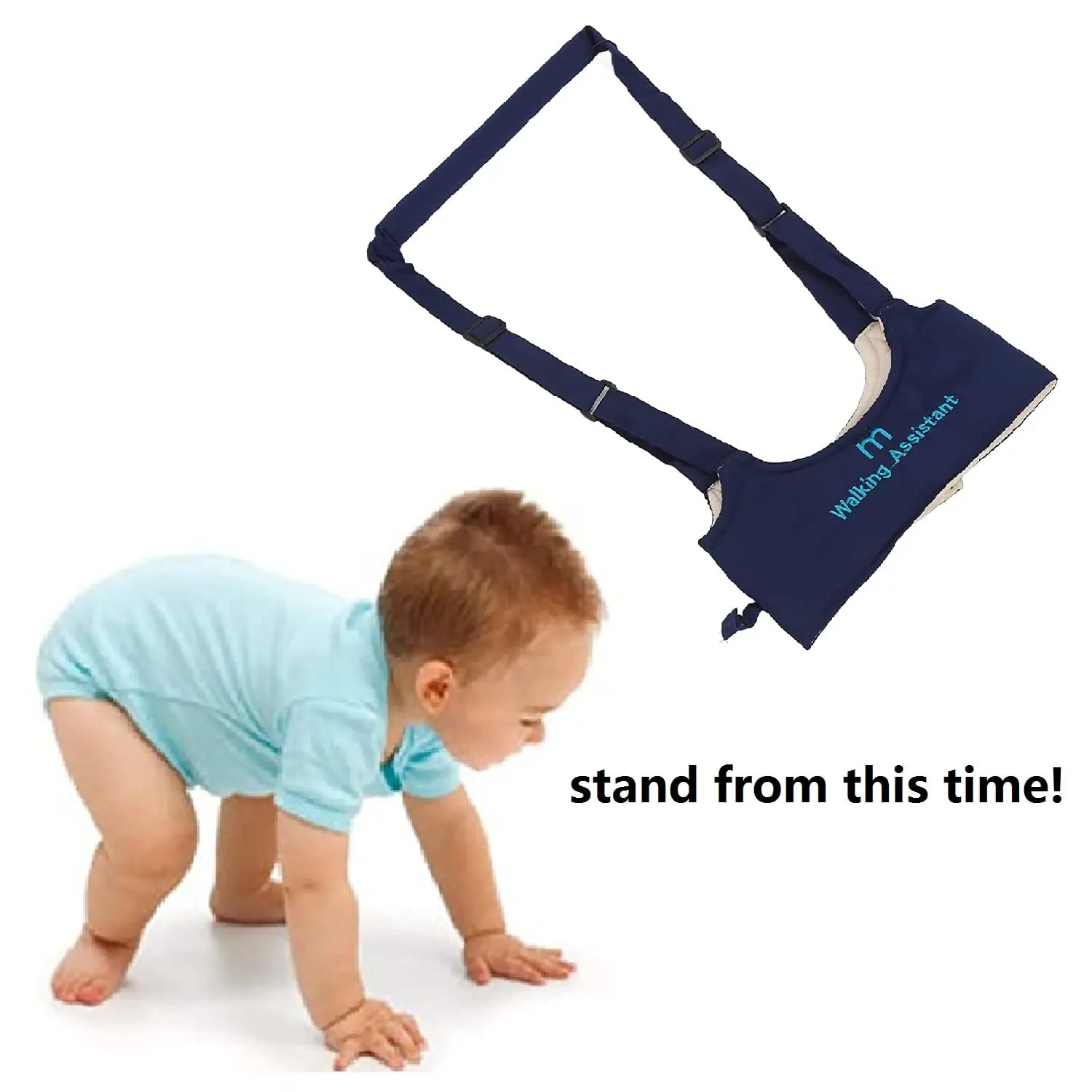 Baby-Gehgeschirr, Kleinkind-Säuglings-Gehgeschirr, Assistent-Gürtel, Baby Walk Learning Help Support Assist Trainer für 6–24 Monate
