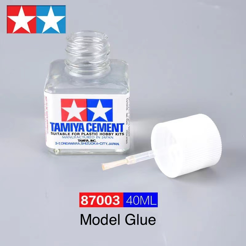 Tamiya-pegamento para ranurar, cubierta naranja y blanca, pegamento para modelo Gundam, cubierta verde de secado rápido 87003 87038