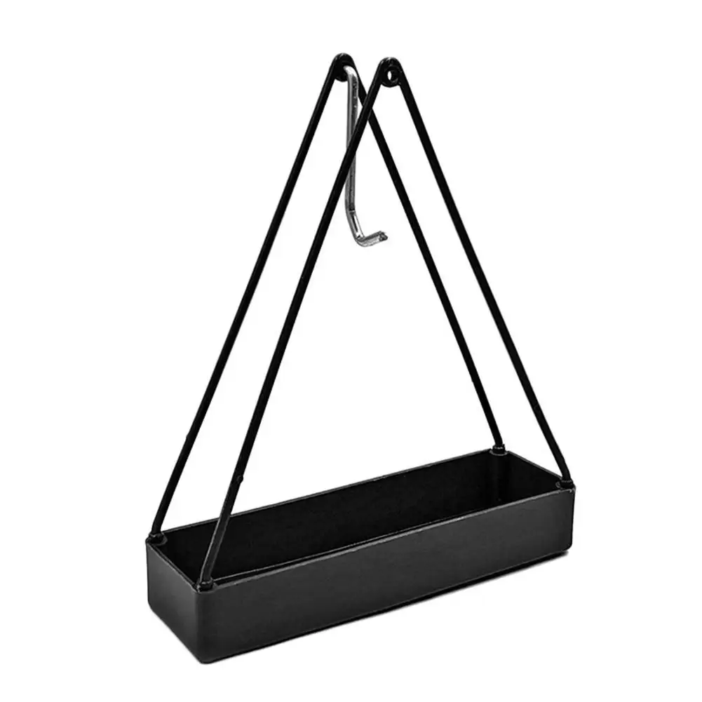 Mosquito Coil Holder With Tray Wrought Iron Repellent Triangular Rack Mosquito Home Shape Incense Tool Decor X2n1