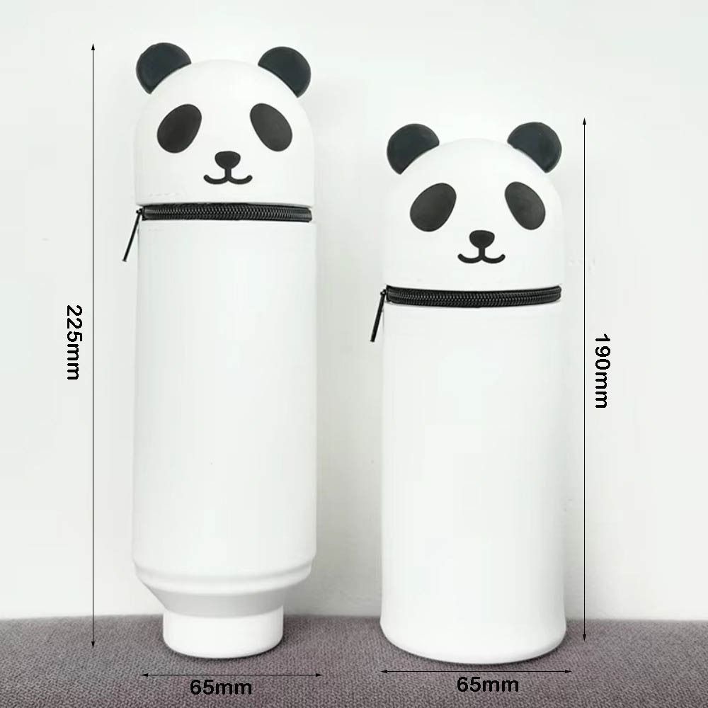 Высококачественный мультяшный пенал, силиконовый чехол для ручек в форме животного, складной с застежкой-молнией, сумка для хранения канцелярских принадлежностей