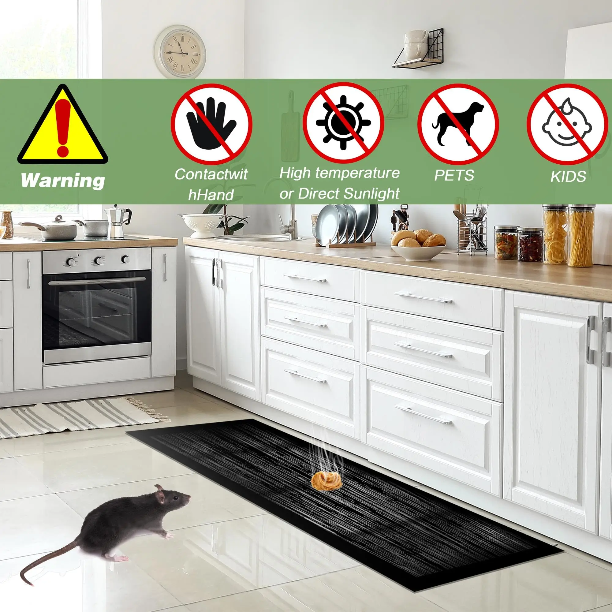 60/120 ซม.ที่มีประสิทธิภาพแผ่น BOARD Sticky MICE กาวดักเมาส์หนูเมาส์ Sticky MAT Catcher Pest Control แผ่นกับดัก
