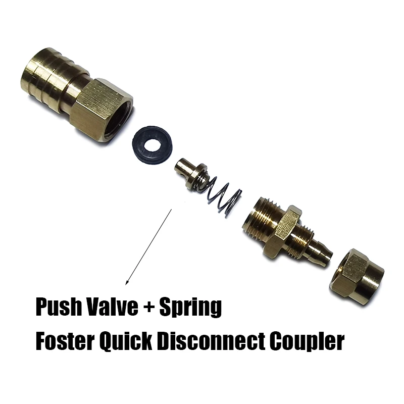 New HPA Air Adapter Set Connect Green Gas Canisters with Coil Hose Quick Disconnect