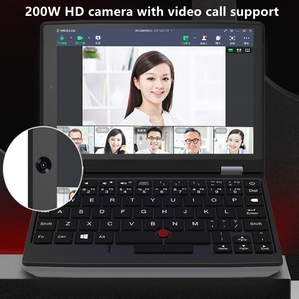 2024 Mini ordinateurs portables en métal petits ordinateurs portables Windows 11 7 pouces écran tactile bureau N100 16GB + 1TB IPS Netbook Micro ordinateur