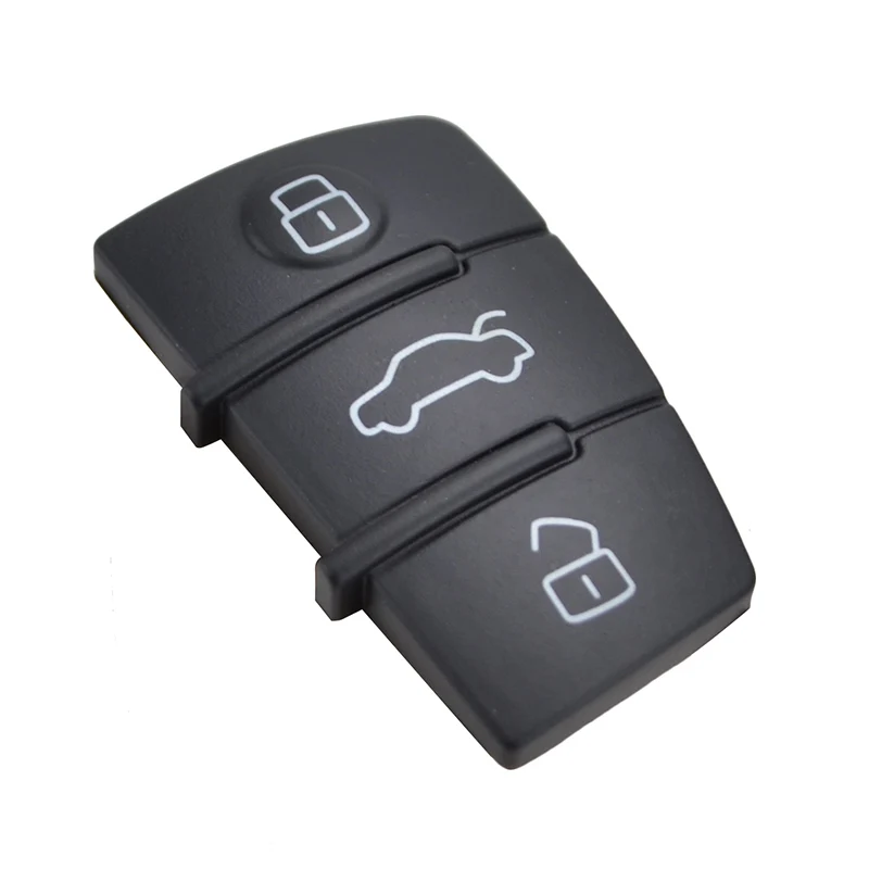 Từ Xa Lật Key FOB Vỏ 3 Nút Đệm Cao Su Thay Thế Cho Xe AUDI A2 A3 S3 A4 A6 A6L A8 Q3 TT Quattro