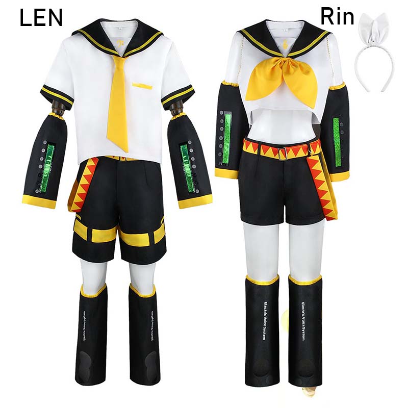 Costume de Cosplay Anime Rin Len, uniforme Kagamine JK pour Halloween, tenues de bande dessinée Con