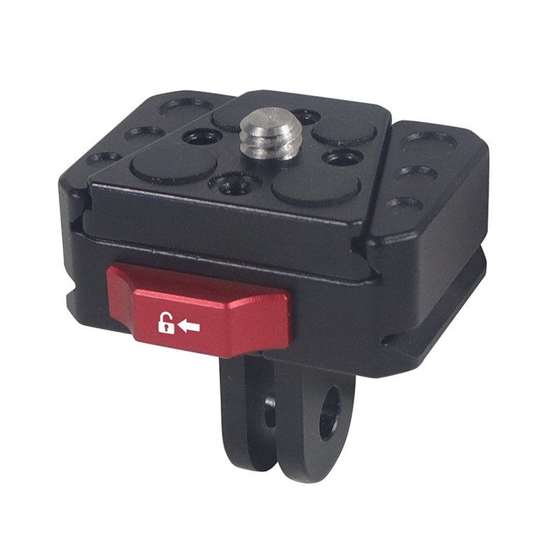 Phát Hành Nhanh Kẹp Tấm V-Khóa Núi 1/4 "Vít 38Mm Chân Máy Đầu Trường Màn Hình LED adapter Camera