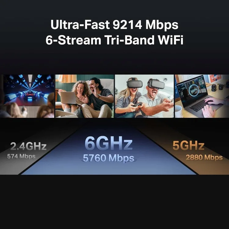 Tri-Band BE9300 WiFi 7 Router Archer BE550 | 6-Stream 9.2Gbps