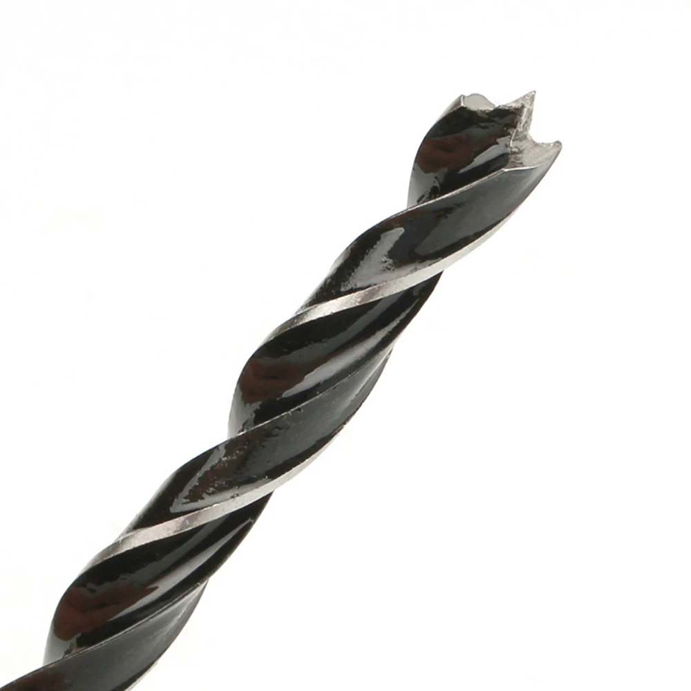 8 piezas de taladro de carpintería de tres puntas de 3-10mm, taladro de rama de CC, broca eléctrica de perforación, herramienta de taladro helicoidal, juego de caja de plástico