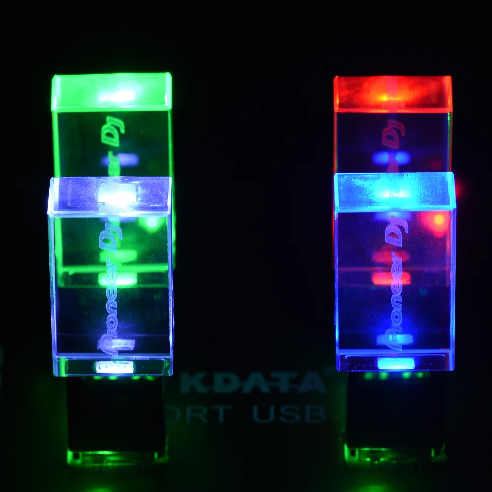 Clé USB LED colorée 128 go, haute vitesse, pour écriture, lecture, clé USB Pioneer DJ Premium, 64 go 32 go 16 go 8 go