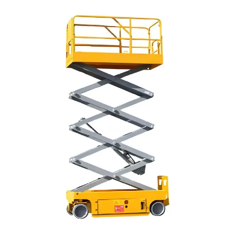Manual Lift Table 420kg Electric Lifting Ladder Scaffolding 2-10 M for Construction Decoration Maintenance Remote Control