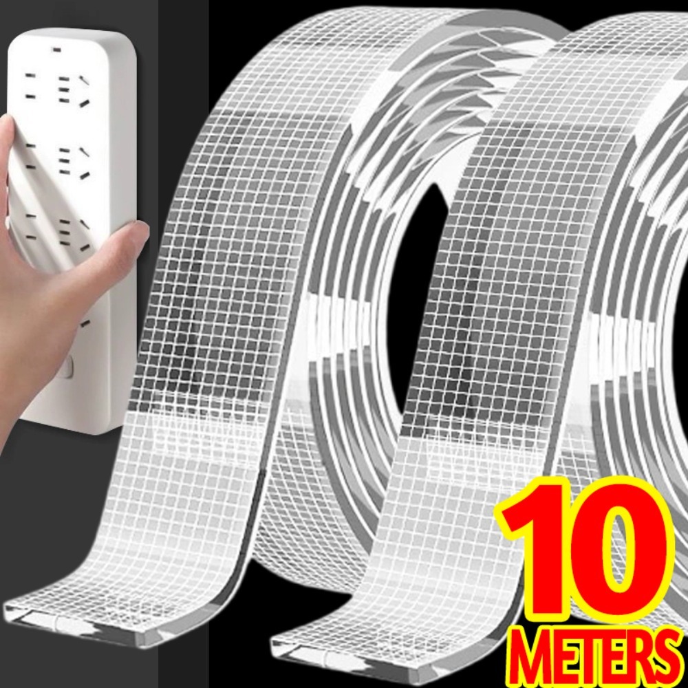 Прочная нано-двусторонняя лента, водостойкая съемная прозрачная клейкая лента для дома, кухни, офиса, настенная подвеска для фотографий, декора, поделки