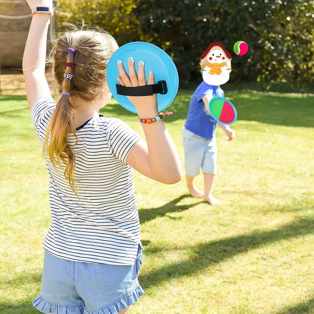 1 ชุดเด็ก Sucker Sticky Ball ของเล่นกีฬากลางแจ้งจับเกมบอลชุดโยนและจับเด็ก Interactive ของเล่นกลางแจ้ง