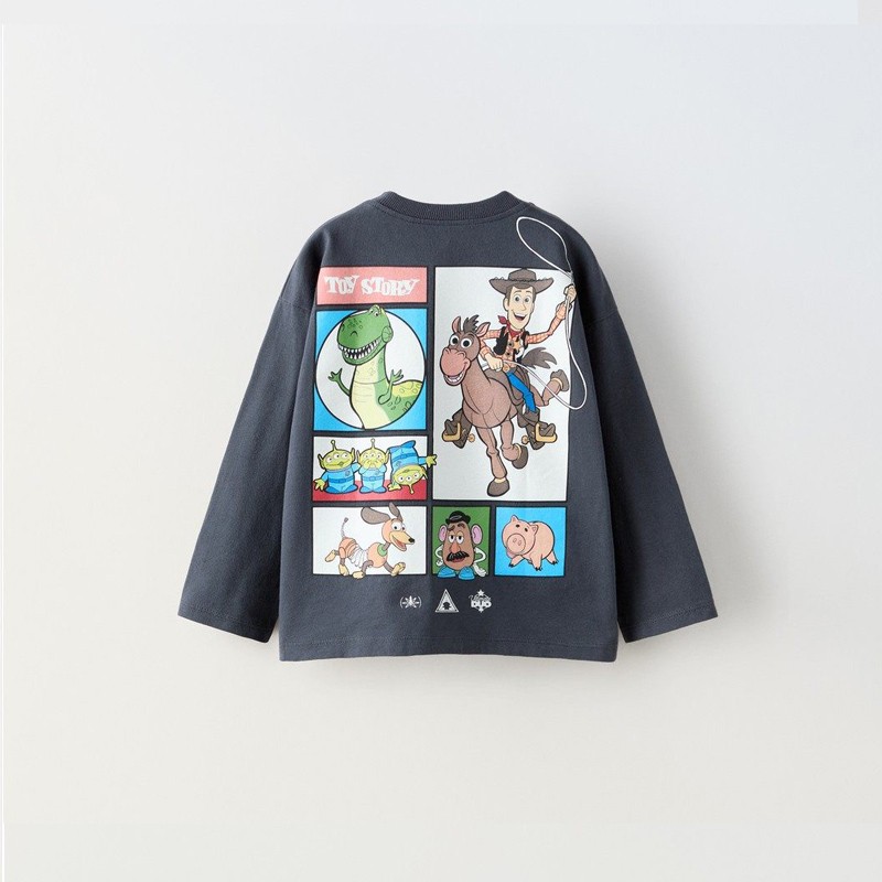 Camiseta blanca con estampado de cuello redondo para niños, camisetas informales simples y versátiles de 1 a 6 años, Tops de moda de dibujos animados para niños, ropa de primavera y otoño