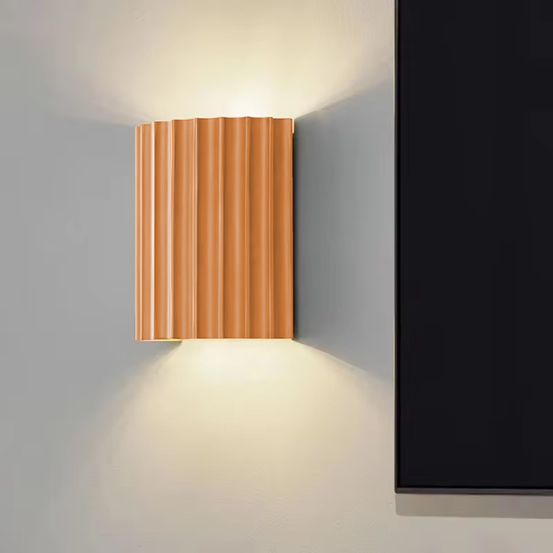 Macaron LED Wall Lamp Resin Home Decor Oprawy ścienne Luksusowy wystrój domu Kinkiet ścienny do salonu Lampka nocna do przedpokoju