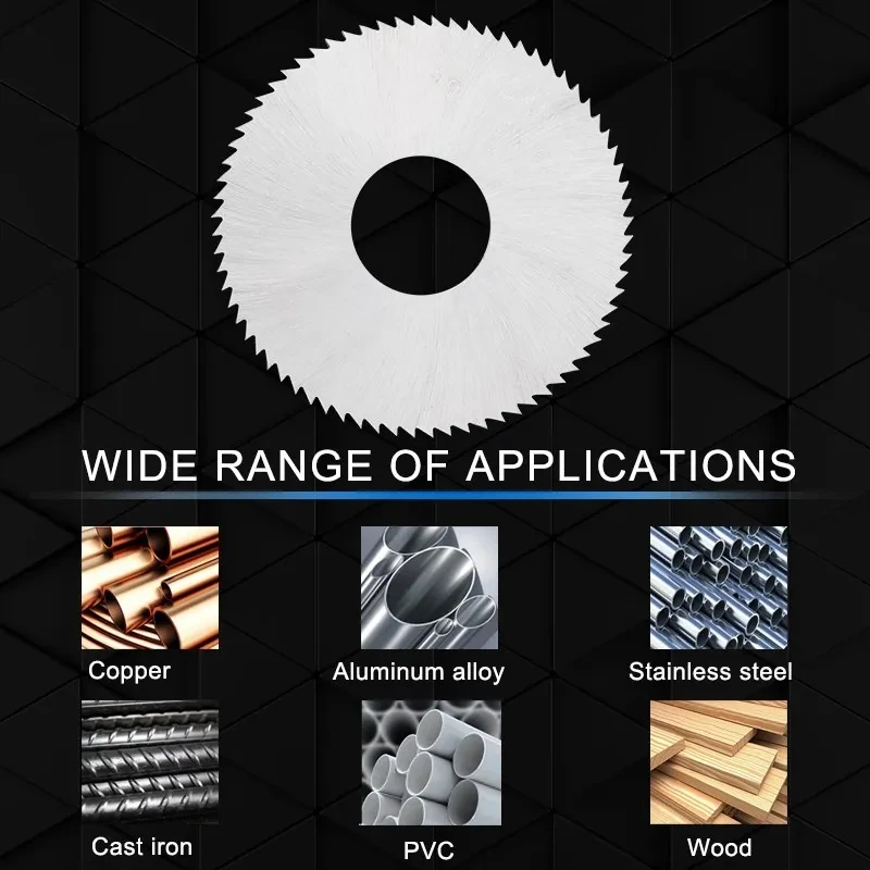 Lame de scie à refendre et à rainurer 40/60/63mm, disque de coupe circulaire en acier HSS pour Machine à refendre CNC, outil de coupe en métal, acier et PVC