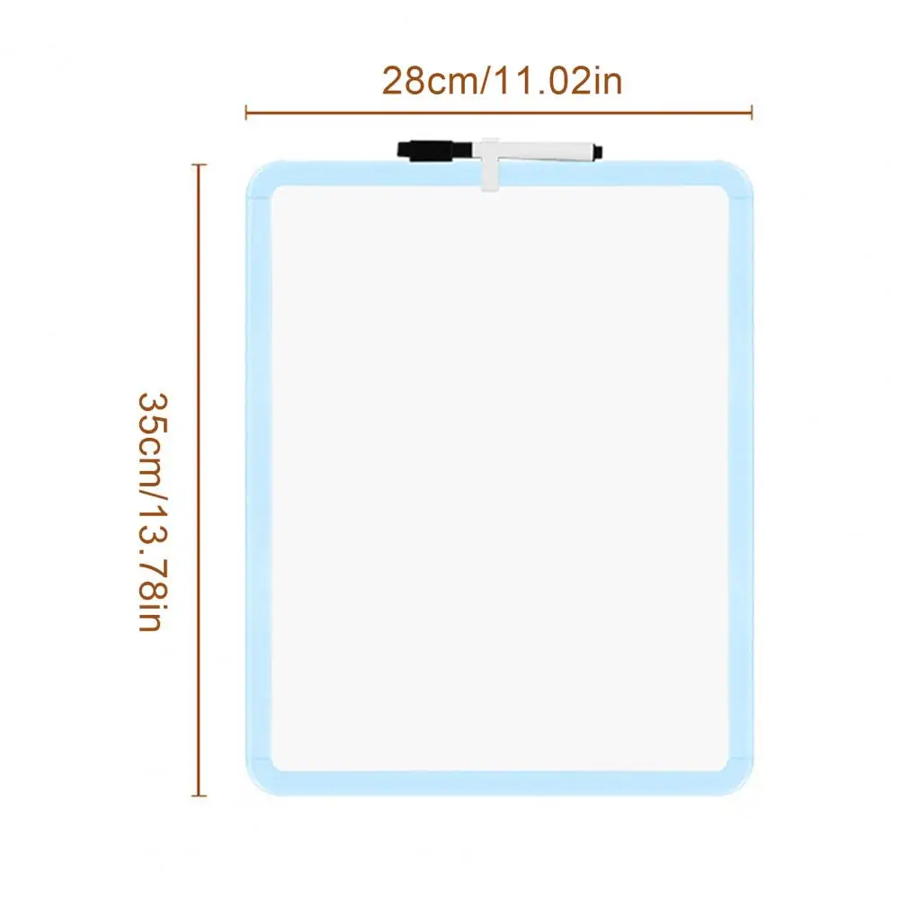Mini White Board 14" x 11" Dry Erase Whiteboard with Marker Double-sided Handheld Dry Erase Board for Home Office Classroom