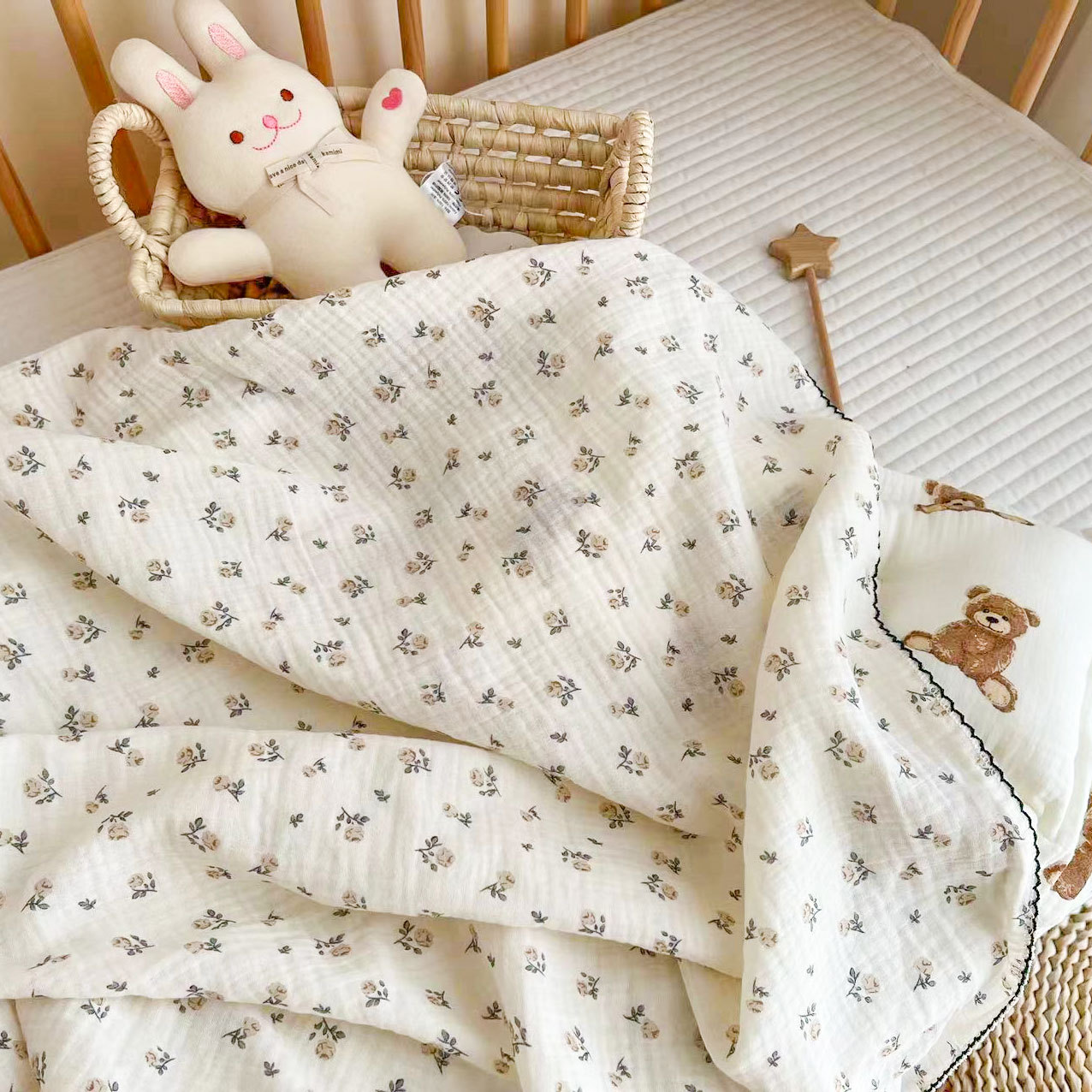 Bebê recém-nascido musselina swaddle wrap cobertores, colcha infantil berço, capa de dormir para meninas e meninos, recebendo cobertor, verão